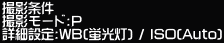Be Be[h:P ڍאݒ:WB(u) / ISO(Auto)